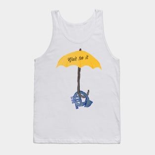 Yellow umbrella and blue horn black - Wait for it - green Tank Top